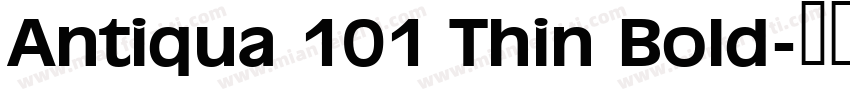 Antiqua 101 Thin Bold字体转换